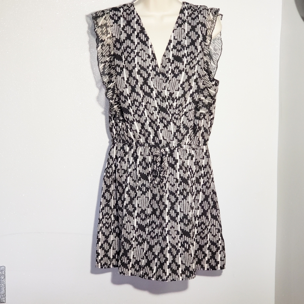 Apt. 9‎ Womens Romper Playsuit Black Geometric